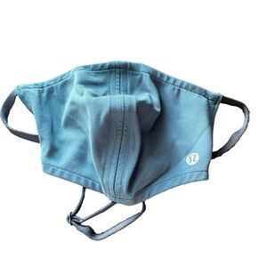 LULULEMON | blue adjustable face mask